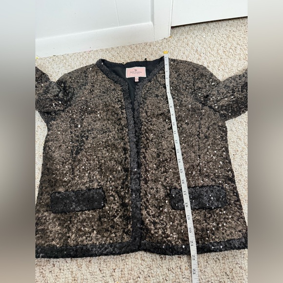 Juicy Couture Black Sequin Blazer size L - Picture 6 of 7